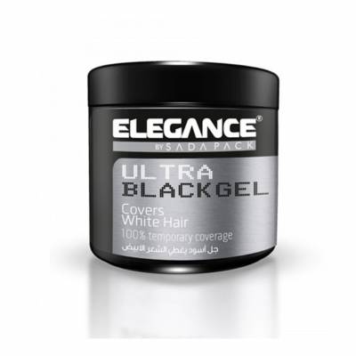 ULTRA BLACK GEL COVERS WHITE HAIR 250ml. ELEGANCE
